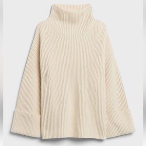 Banana Republic fine merino cashmere blend mock neck sweater